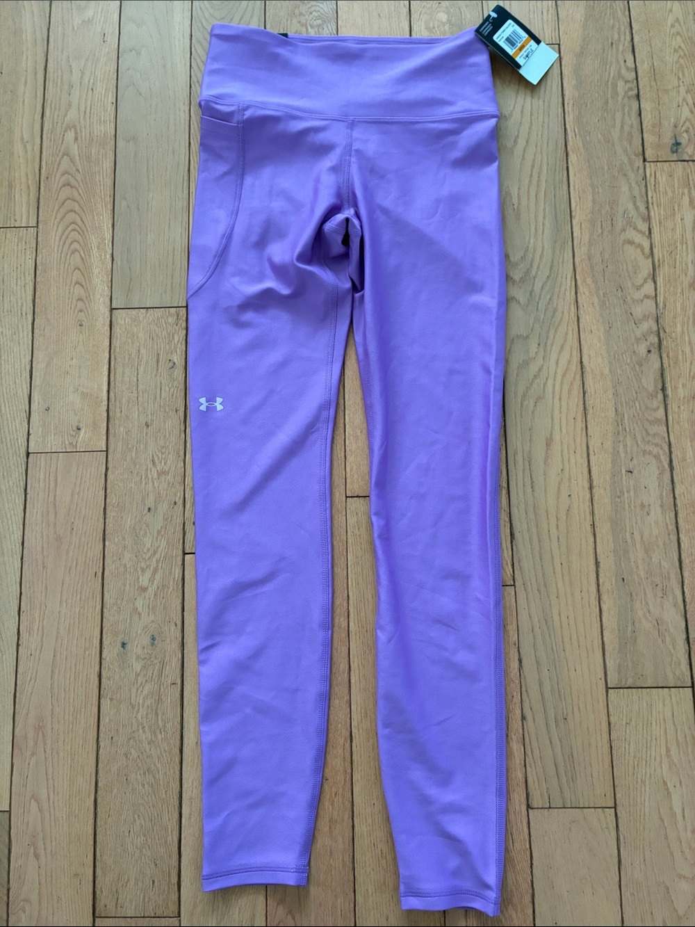 Under Armour Lavender Girls' Performance Leggings with Side Pocket